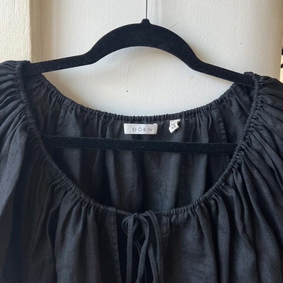 Dôen Hera Top in size XS Black lightweight ramie - Picture 3 of 5